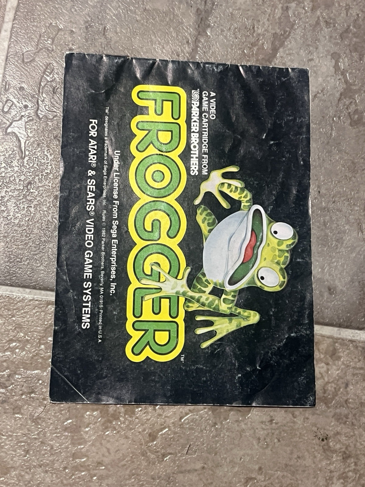 Frogger (Atari 2600, 1982) MANUAL ONLY