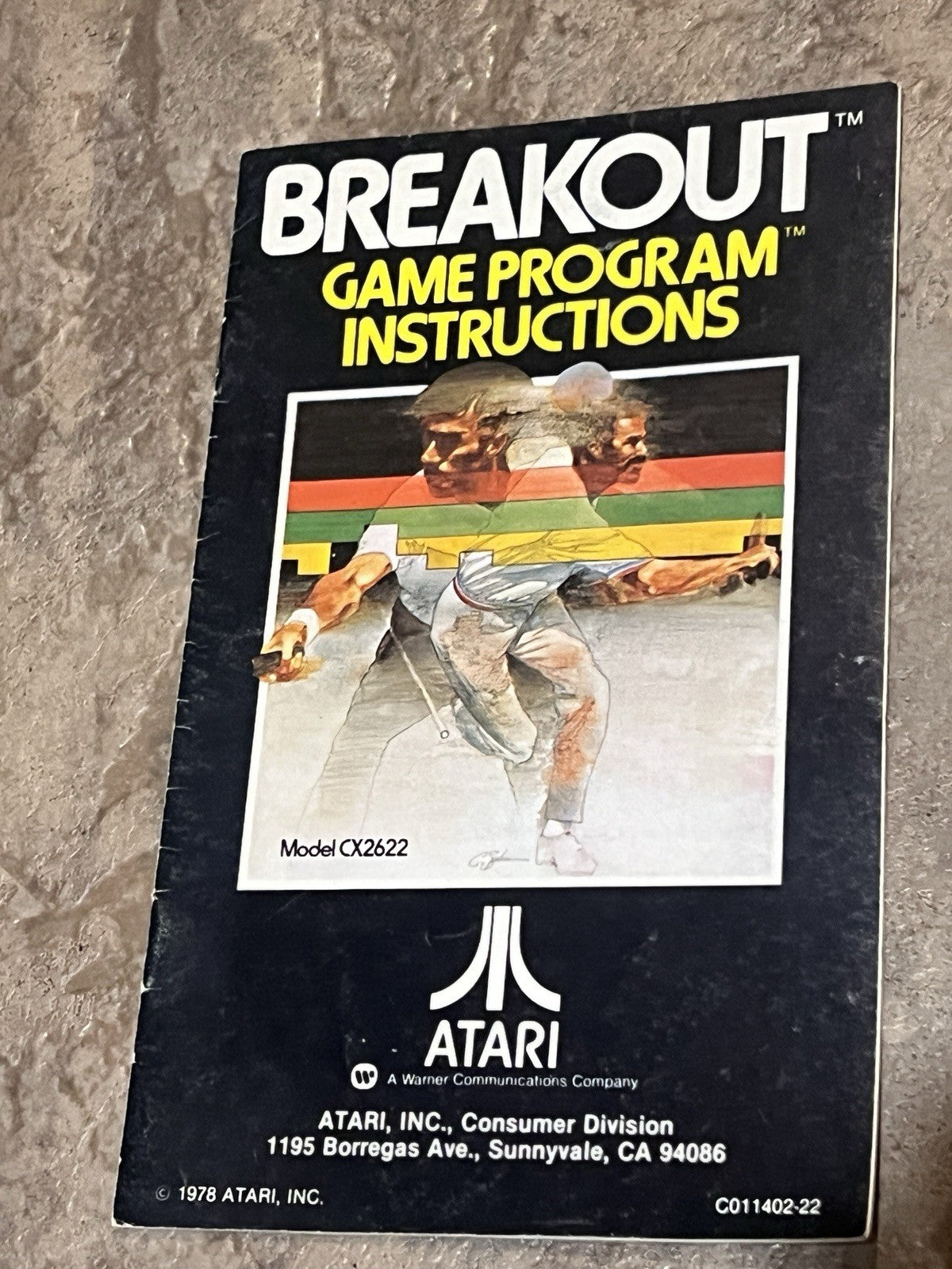 Breakout Atari 2600 MANUAL ONLY