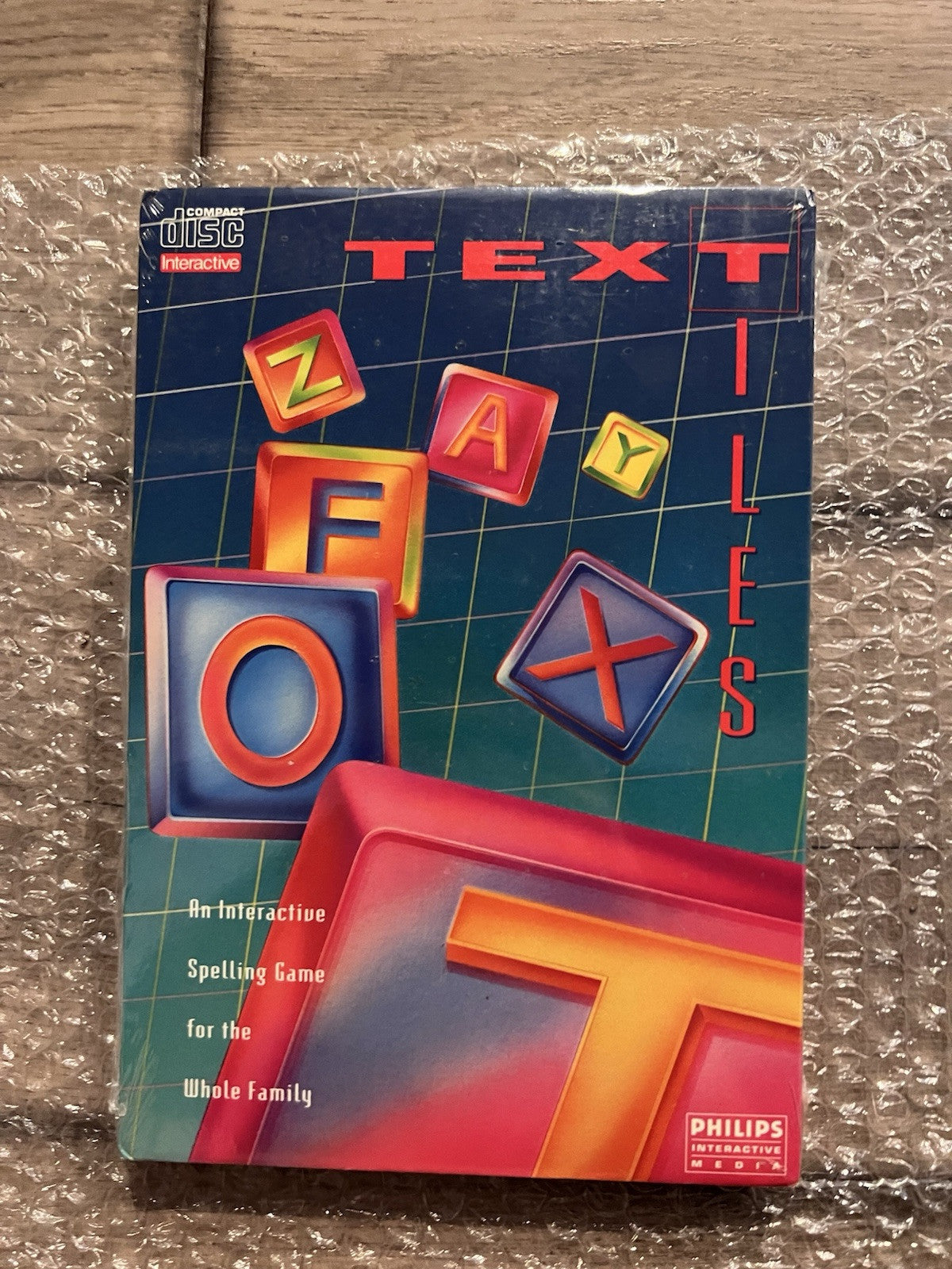 Text Tiles (Phillips CD-i, 1992) NEW SEALED LONGBOX