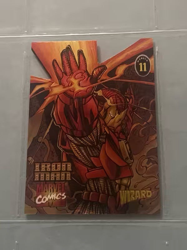 1996 Wizard Marvel Comics Iron Man Die Cut Chromium Series 4 #11