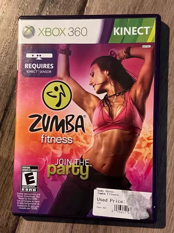 Zumba Fitness (Microsoft Xbox 360, 2010) NO MANUAL