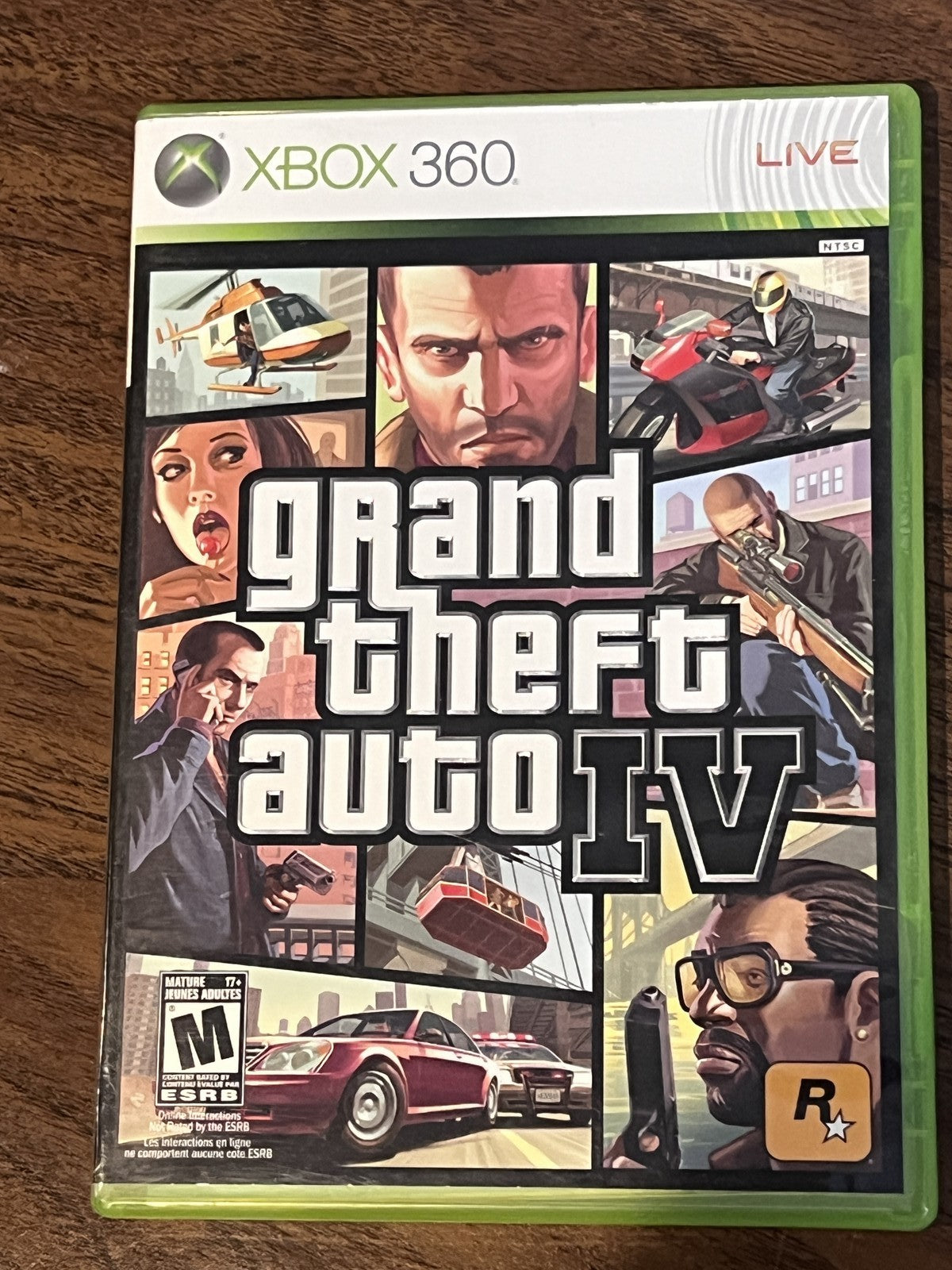 Grand Theft Auto IV (Microsoft Xbox 360, 2008) CIB COMPLETE WITH MAP