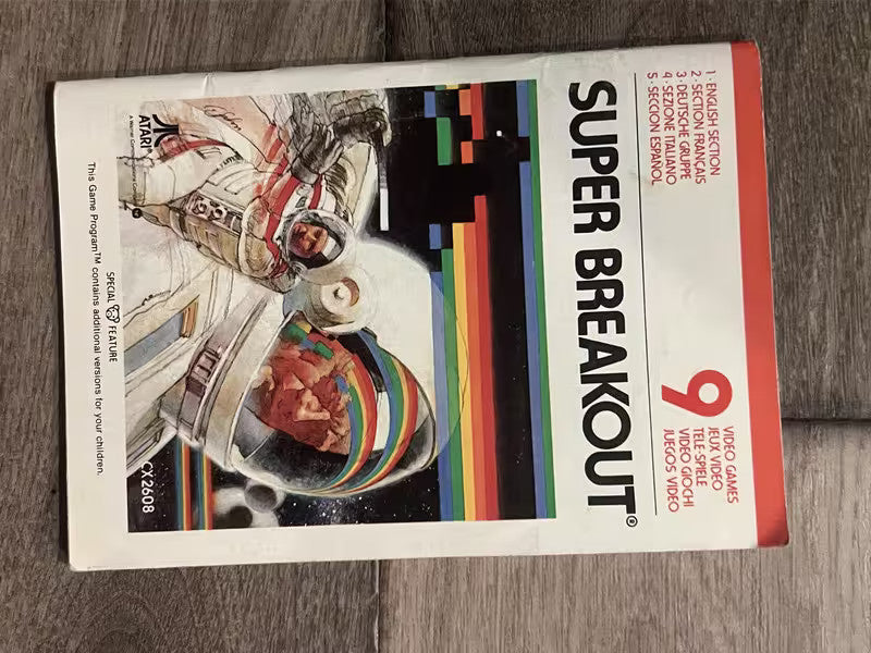 Super Breakout (Atari 2600, 1981) INTERNATIONAL MANUAL ONLY