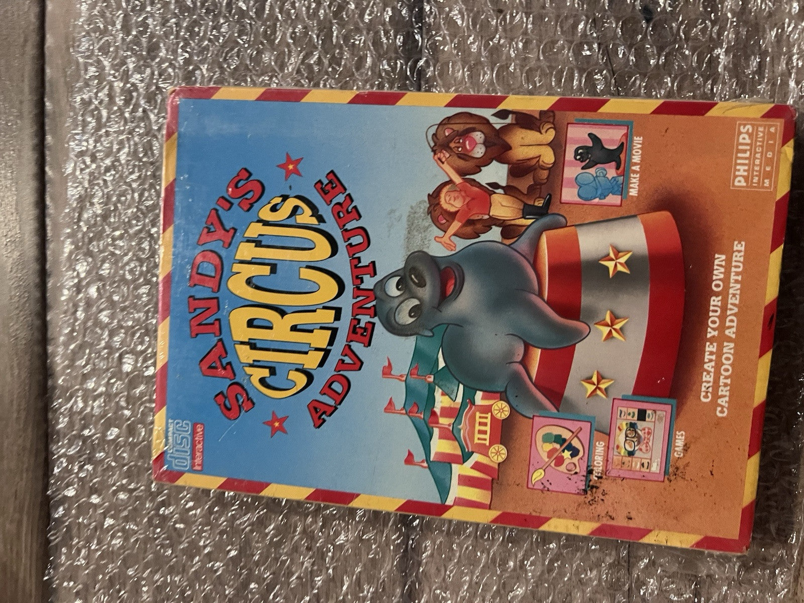 Sandy's Circus Adventure (Phillips CD-i, 1995) BRAND NEW SEALED LONGBOX