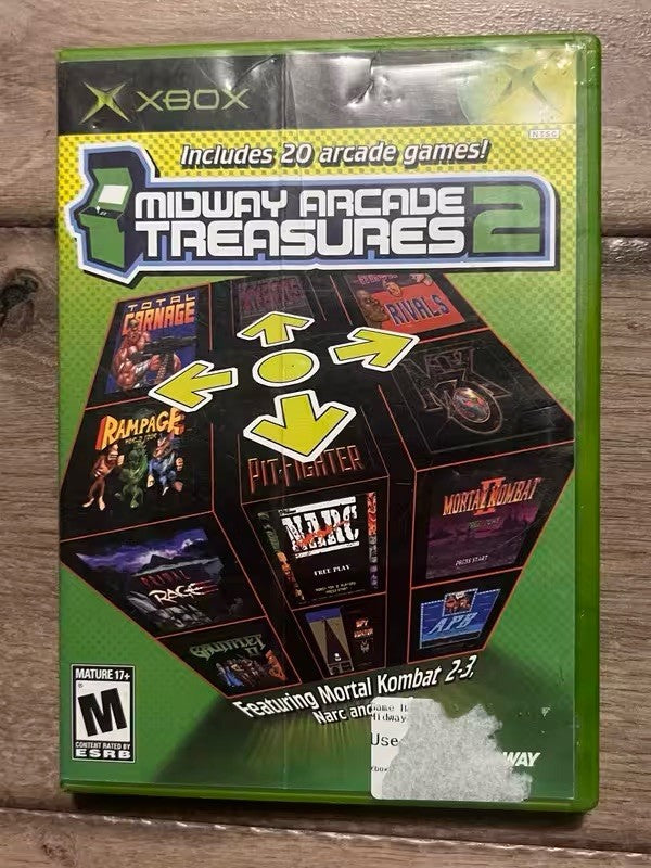 Midway Arcade Treasures 2 (Microsoft Xbox, 2004) NO MANUAL