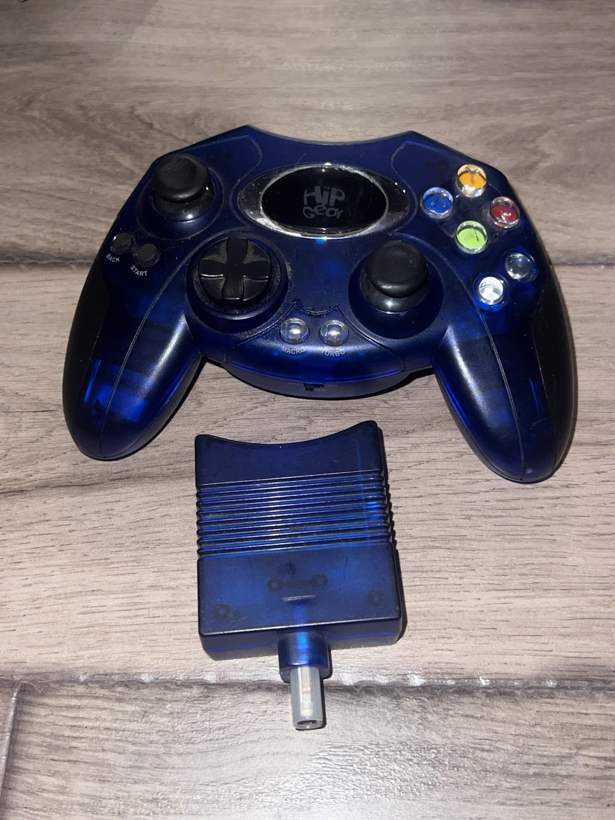 Hip Gear Original Microsoft Xbox Wireless Controller With Receiver Dongle Blue