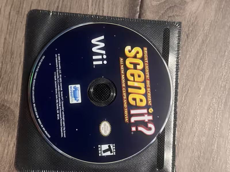 Scene It? Bright Lights! Big Screen! (Nintendo Wii, 2009) DISC ONLY