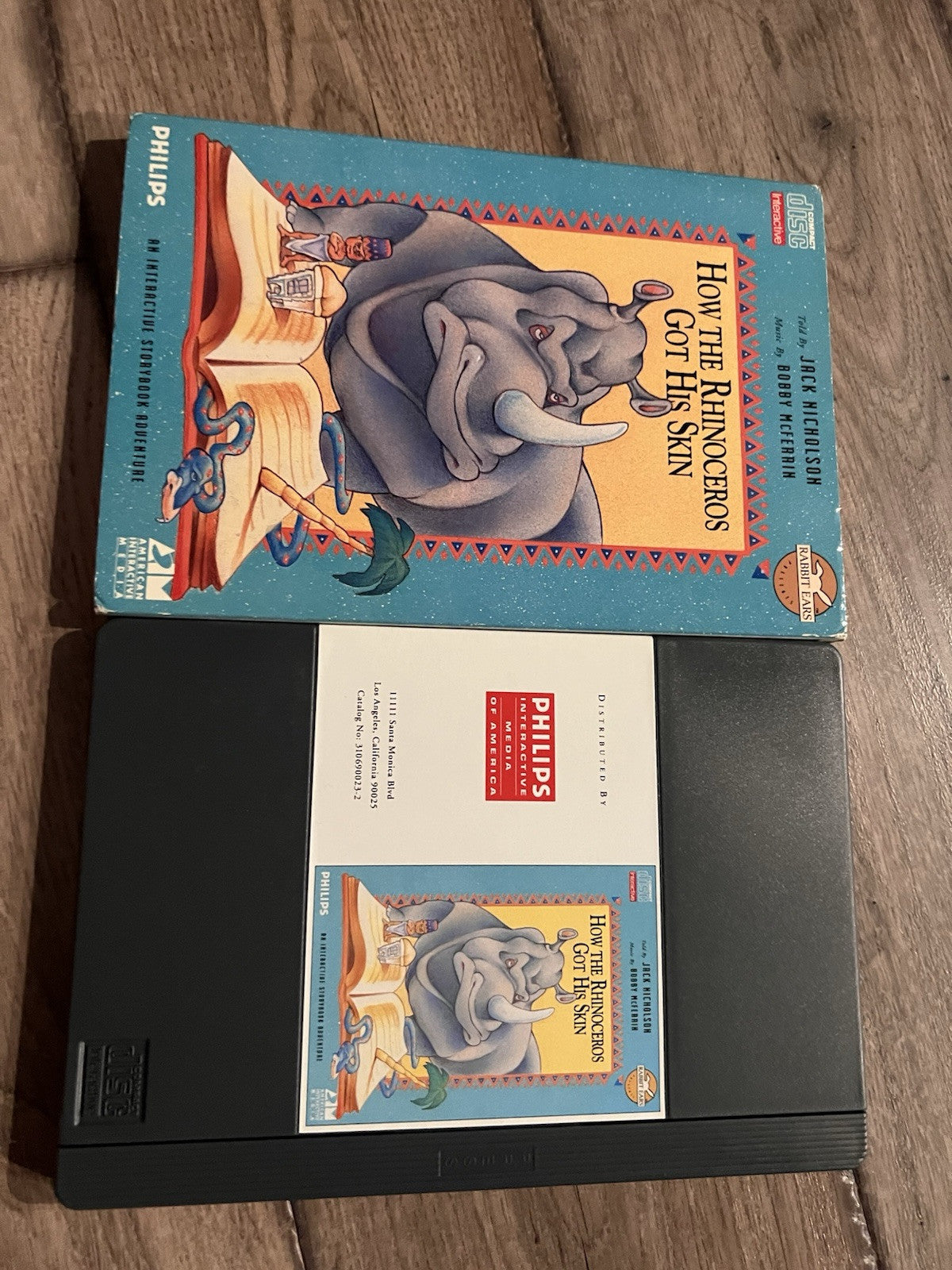 How The Rhinoceros Got His Skin (Phillips CD-i, 1991) CIB LONGBOX