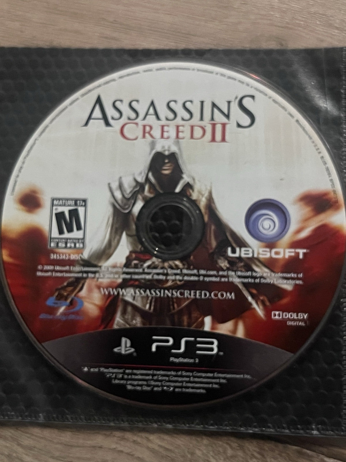 Assassin's Creed II (Sony PlayStation 3, 2009) DISC ONLY