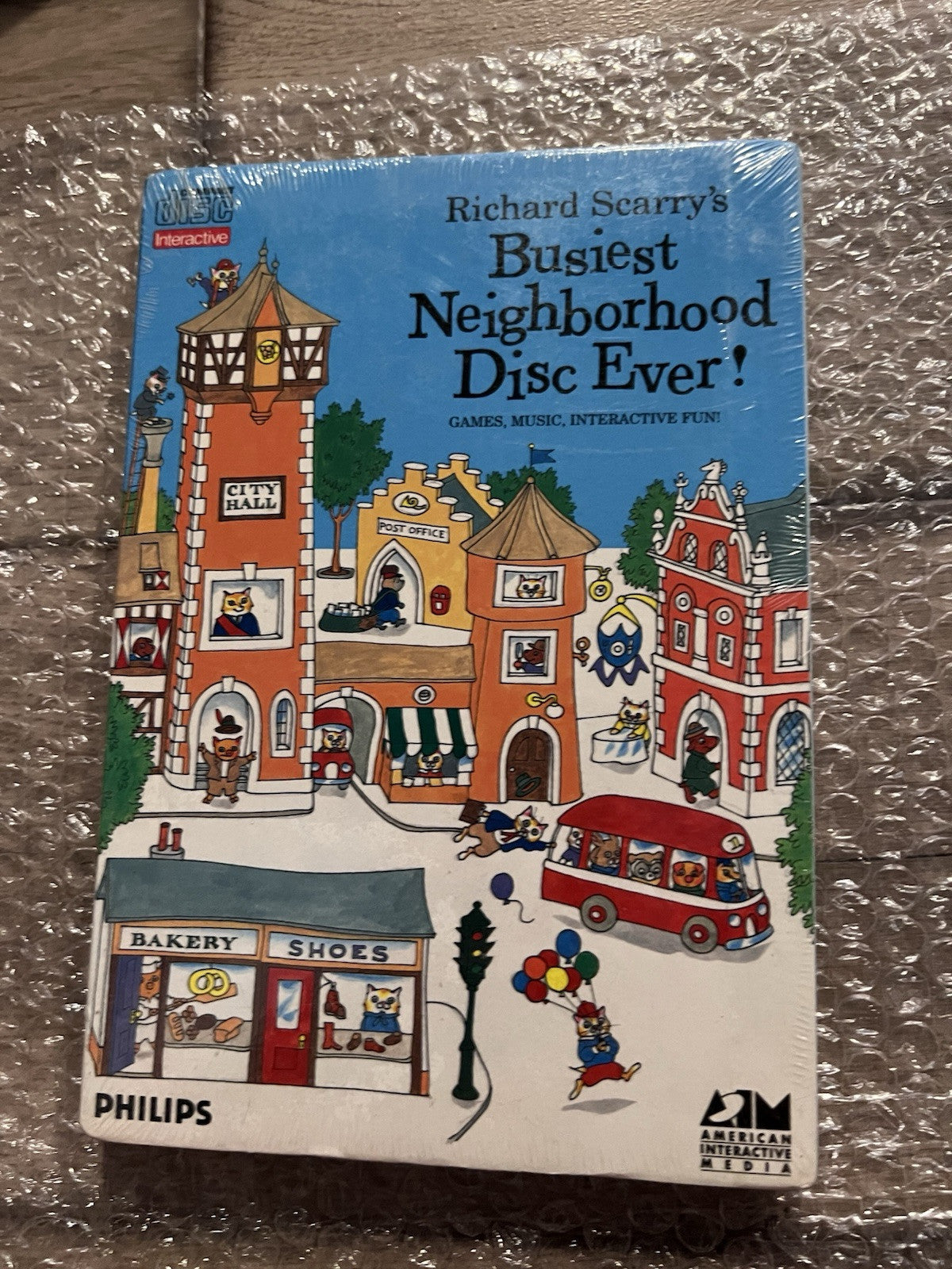 Richard Scarry's Busiest Neighborhood Disc Ever (Philips CD-i, 1991) NEW LONGBOX