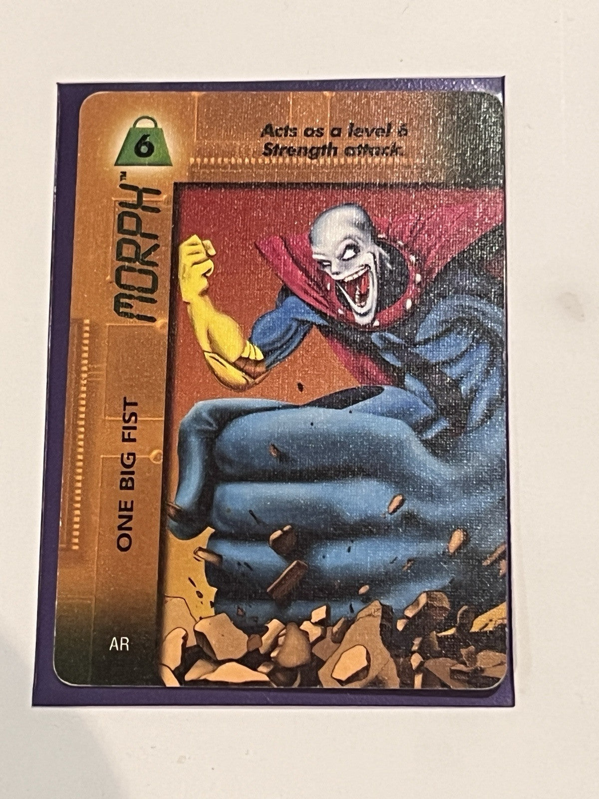 1996 Marvel Overpower CCG: Mission Control Expansion Morph One Big Fist 6