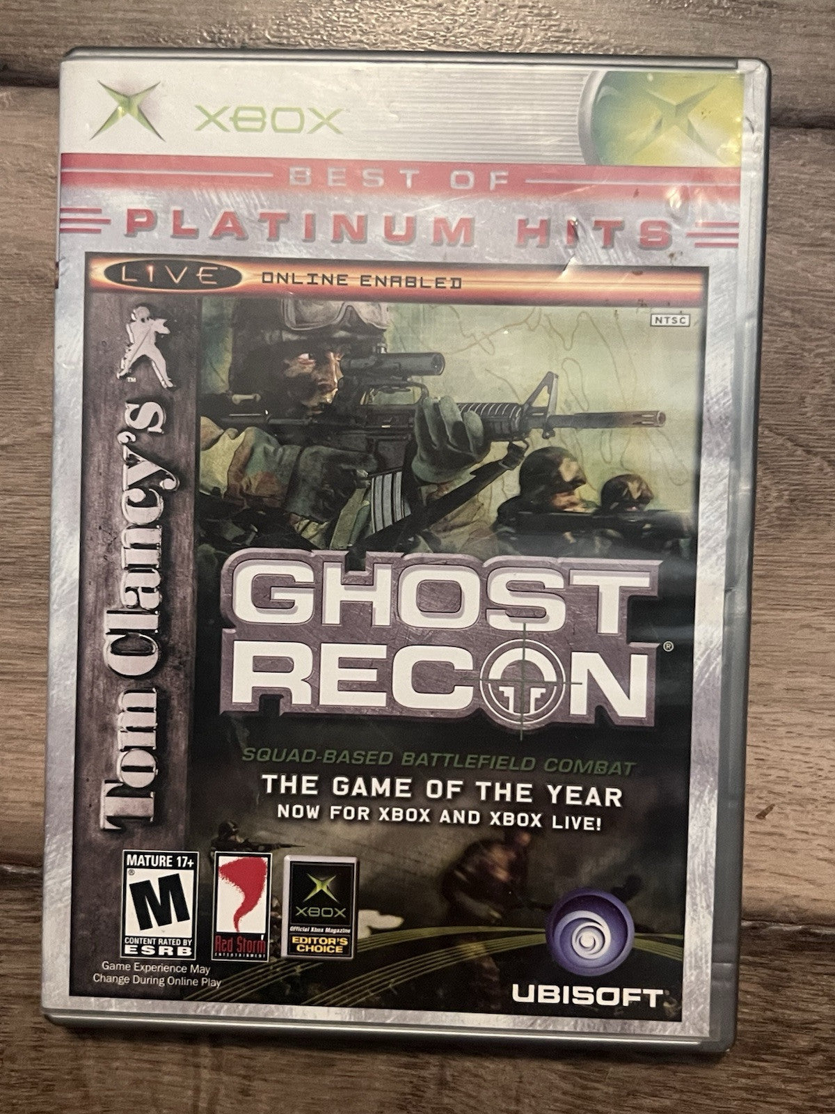 Tom Clancy's Ghost Recon: Best of - Platinum Hits (Microsoft Xbox, 2002) CIB