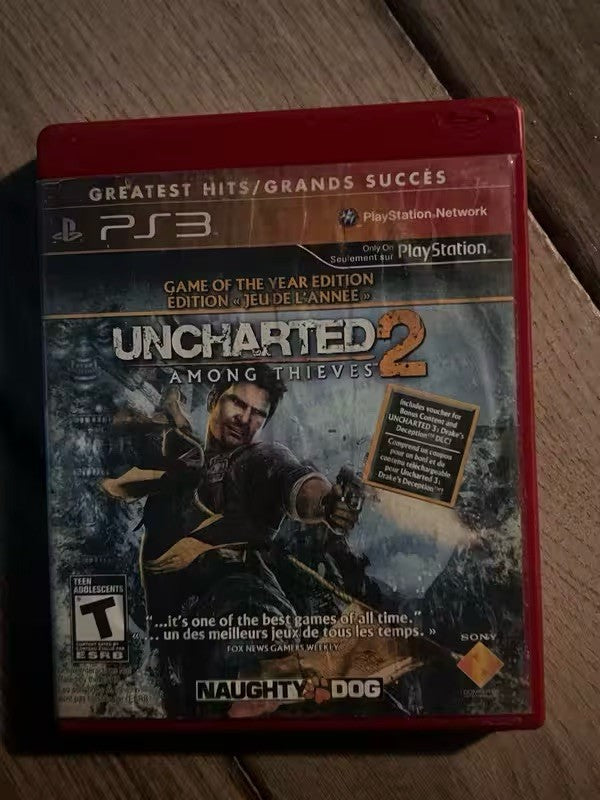 Uncharted 2: Among Thieves Game of the Year (Sony Playstation 3, 2010) NO MANUAL