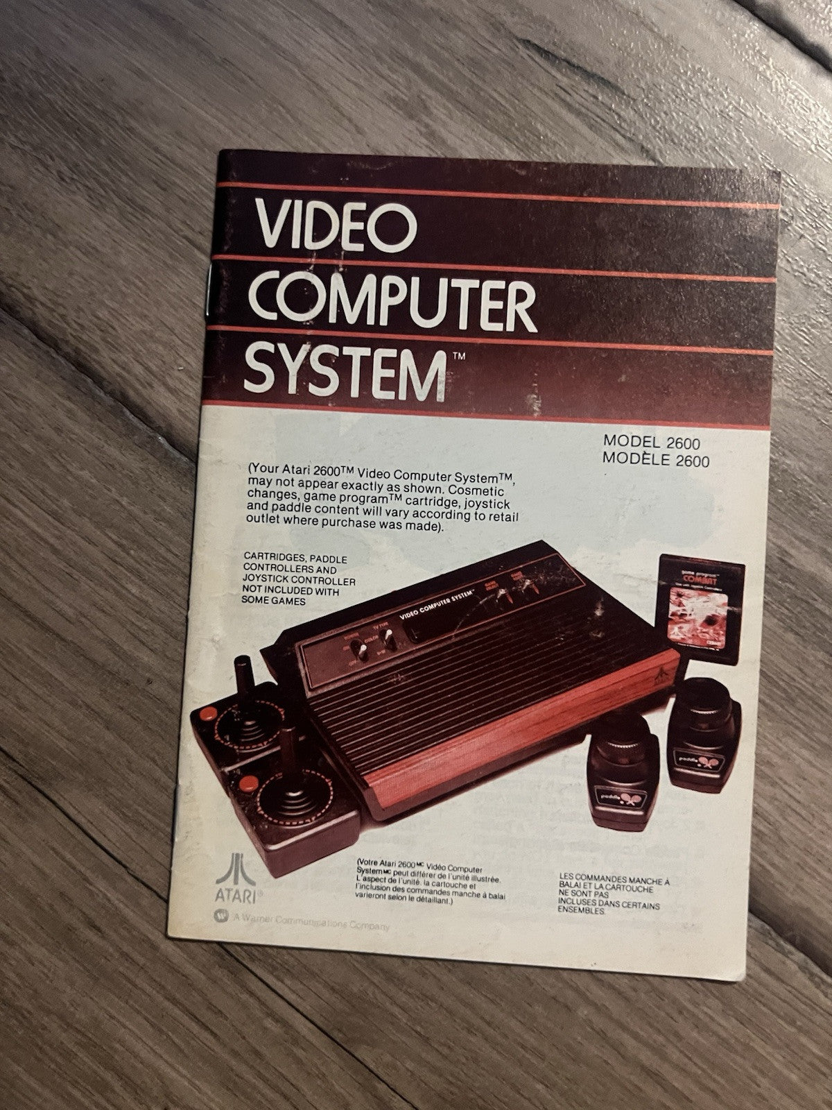 Atari Video Computer System Owners Manual Model 2600
