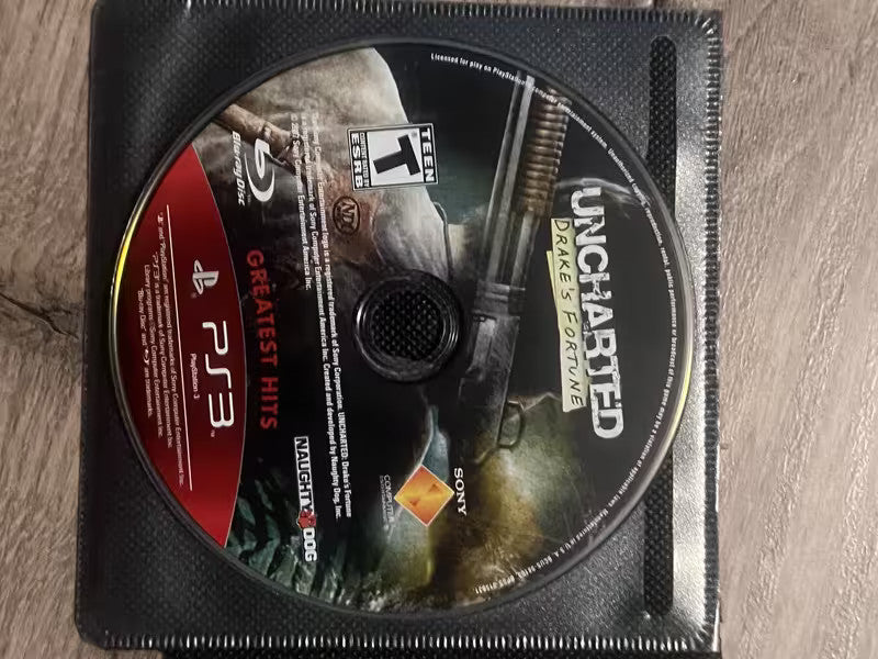 Uncharted: Drake's Fortune - Greatest Hits (Sony Playstation 3, 2010) DISC ONLY