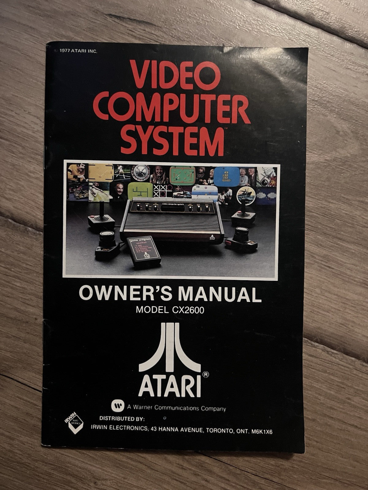 ATARI CX2600 Console Video Computer System 1978 Instruction Owner's Manual ONLY