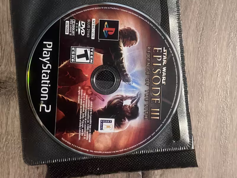 Star Wars Episode III Revenge of the Sith (Sony Playstation 2, 2005) DISC ONLY