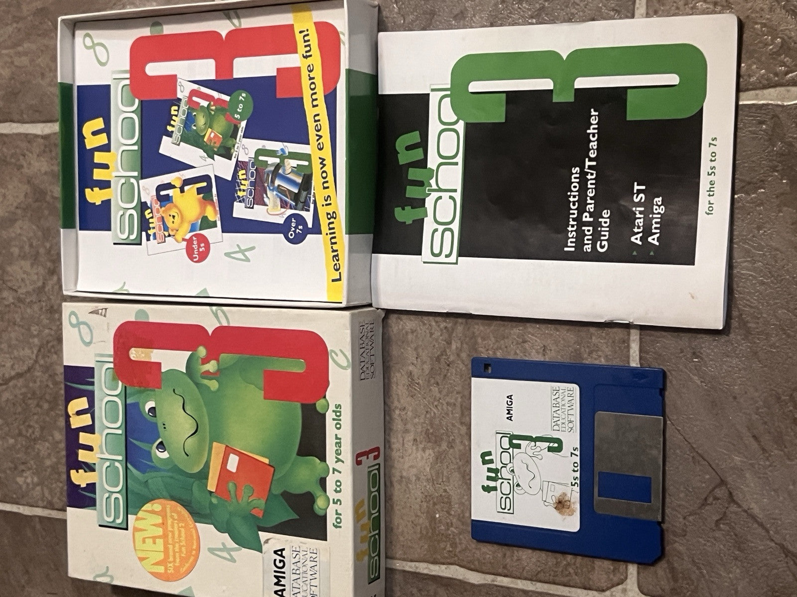 Fun School 3 For 5-7 year olds. 3.5" Floppy Disc For Commodore Amiga