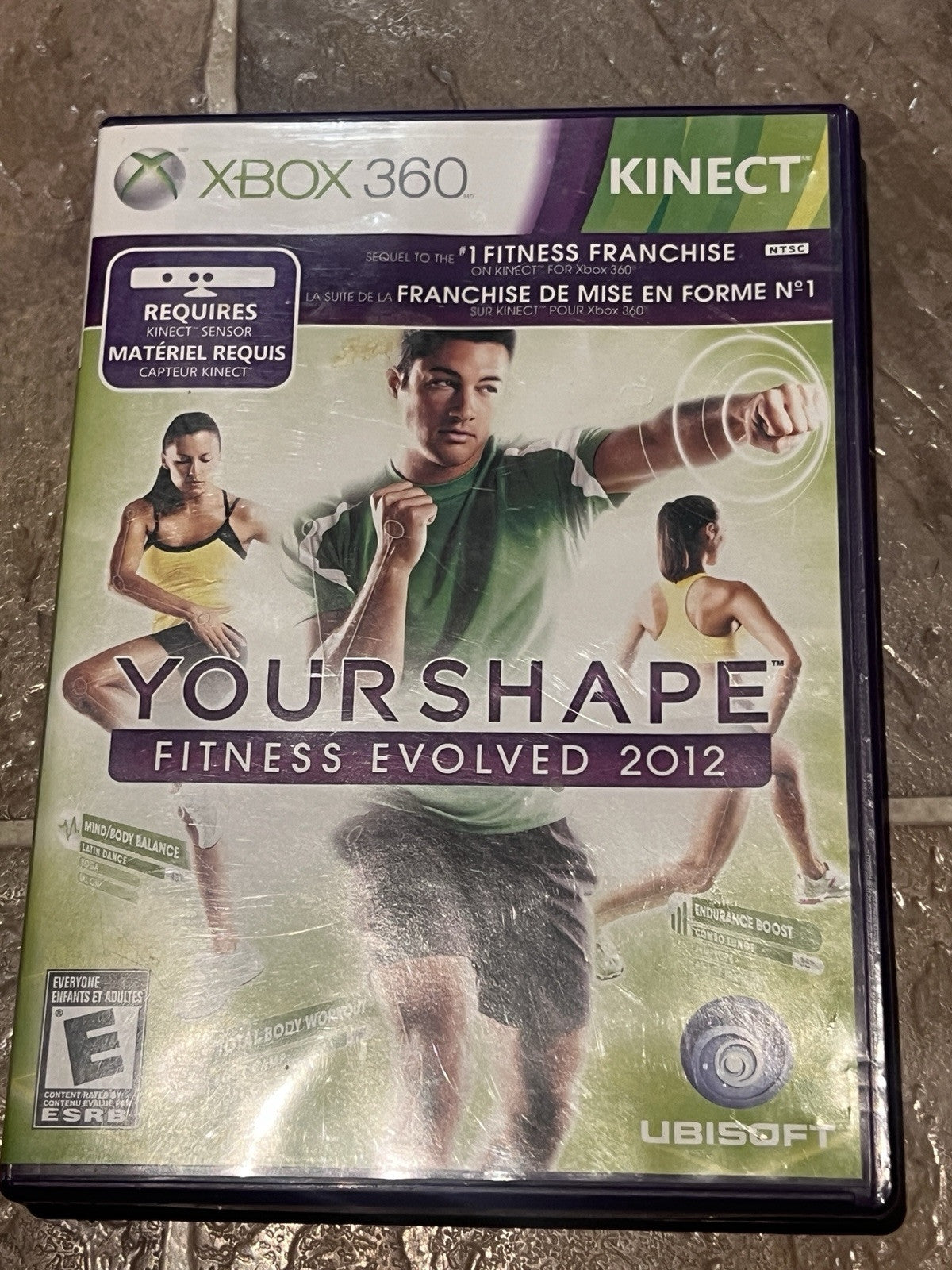 Your Shape: Fitness Evolved 2012 (Microsoft Xbox 360, 2011) NO MANUAL