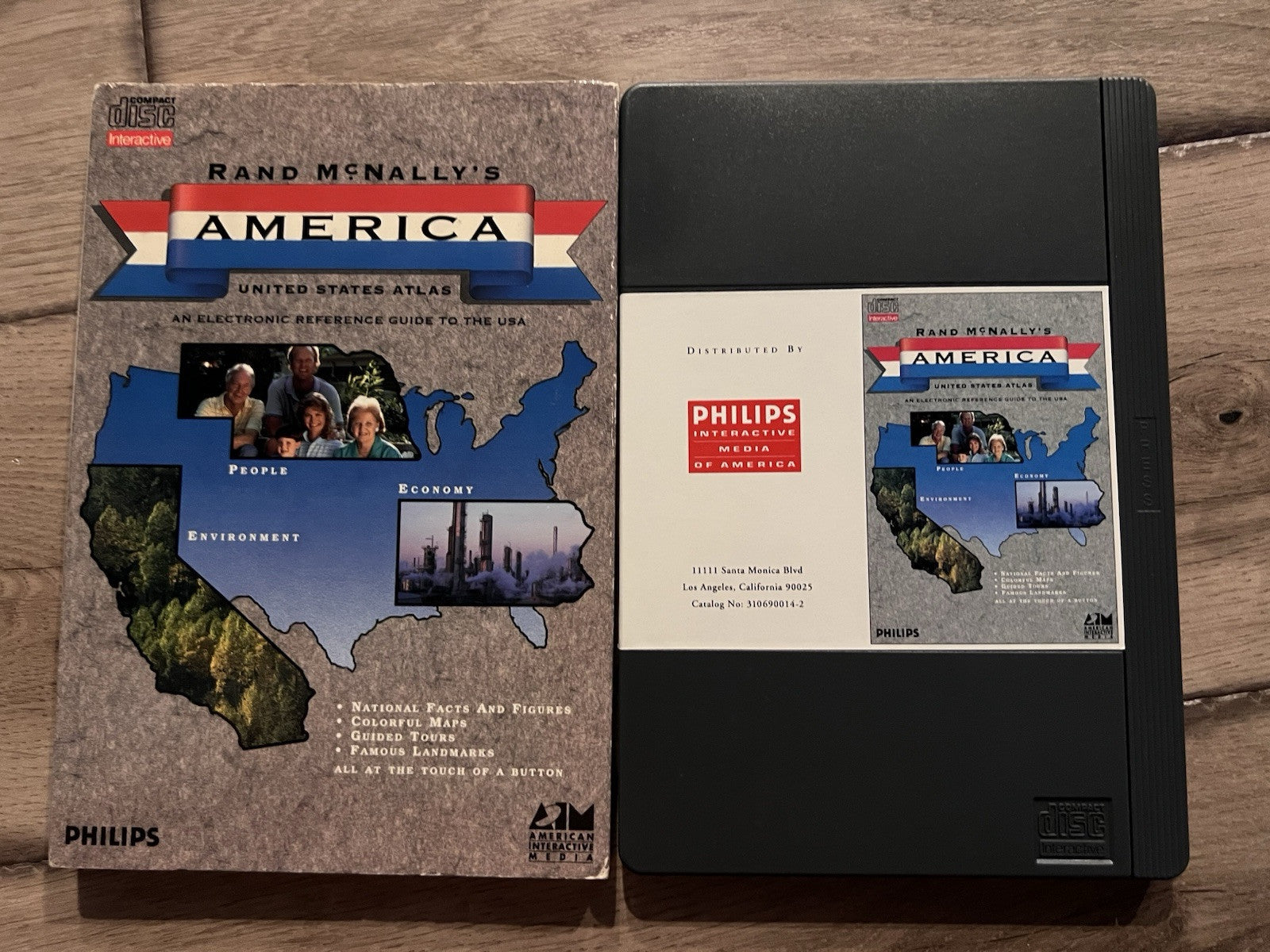 Rand McNally's America (Phillips CD-i, 1991) LONGBOX CIB