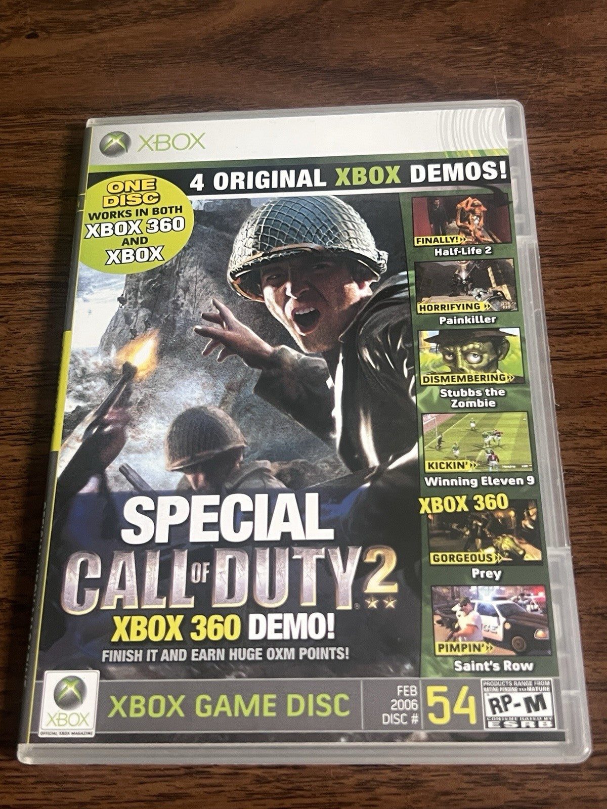 Call Of Duty 2: Official Xbox Magazine Demo Disc 54 (Microsoft Xbox, 2006) CIB
