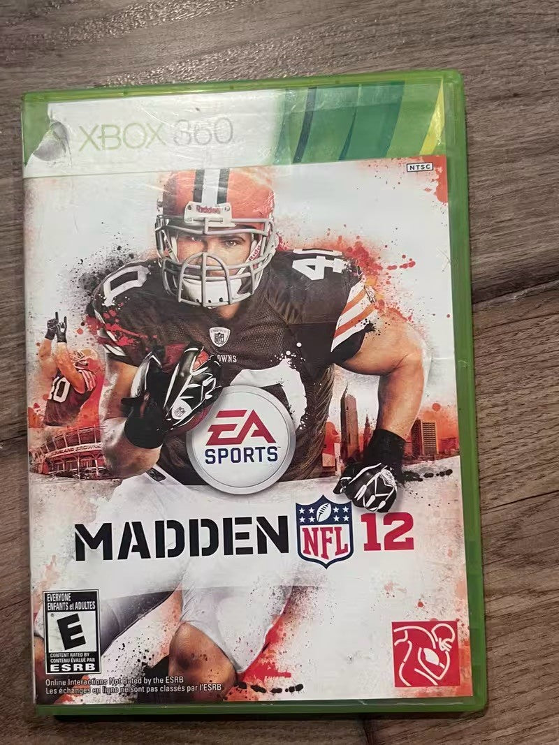 Madden NFL 12 (Microsoft Xbox 360, 2011) CIB DAMAGED ARTWORK