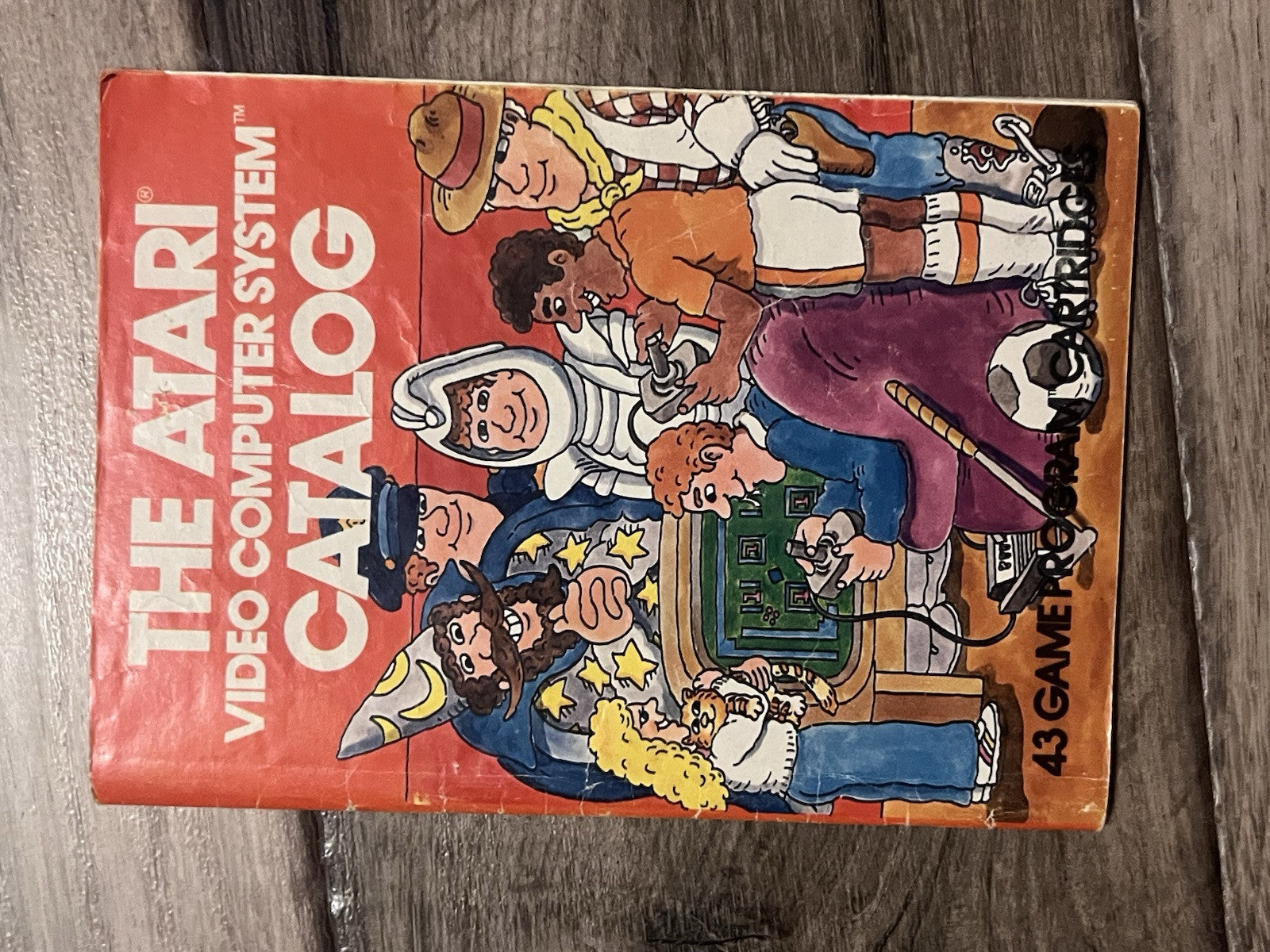 The Atari Video Computer System Catalog 43 Game Program Cartridges 1981 Orange
