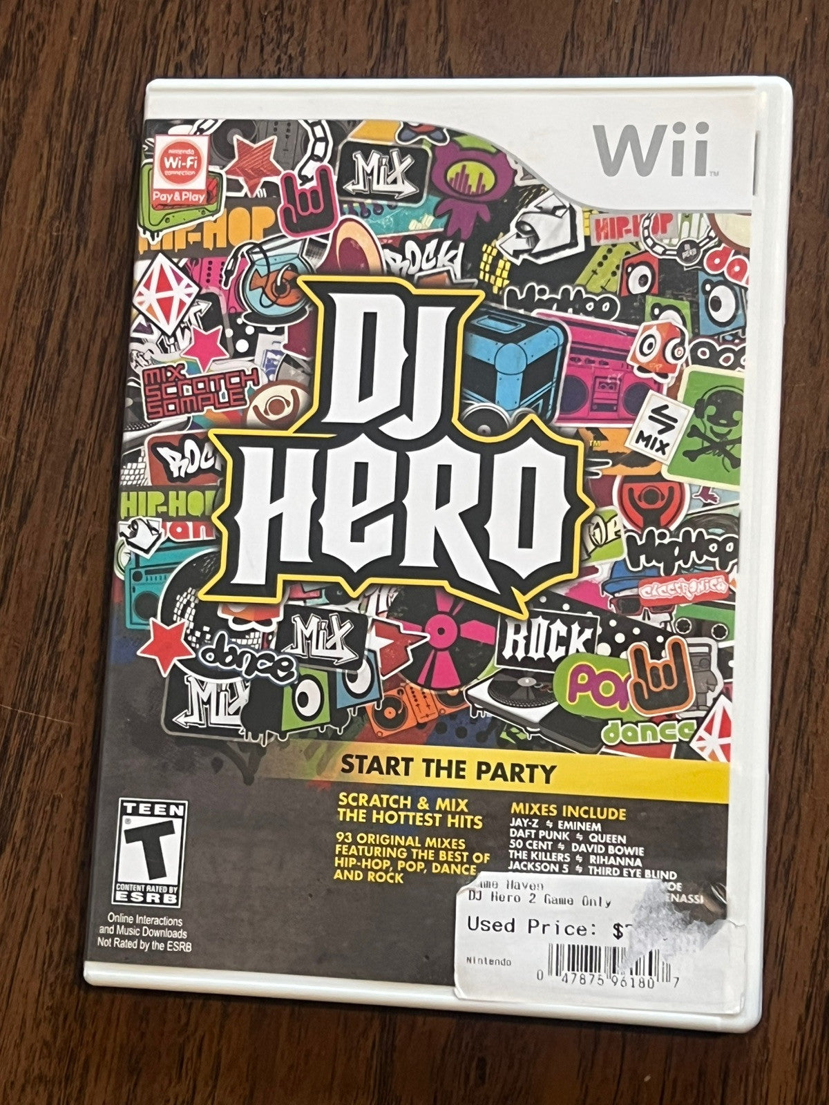 DJ Hero (Nintendo Wii, 2009) CIB COMPLETE IN BOX