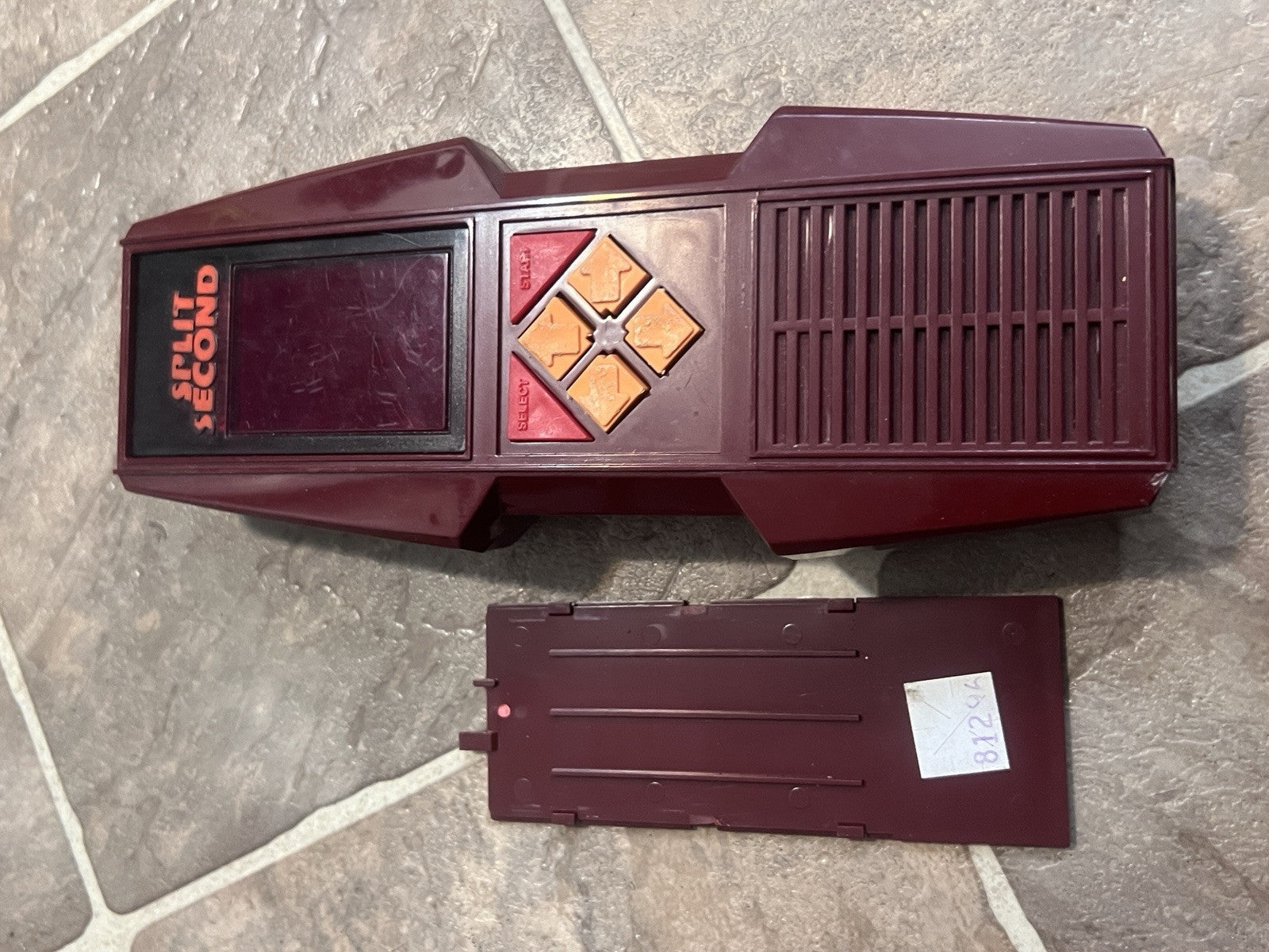 Vintage 1980's Split Second Handheld Electronic Video Arcade Game by Parker Bros