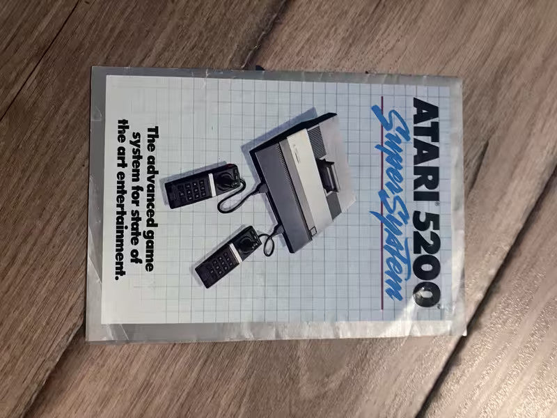 Atari 5200 Super System Insert Poster Only