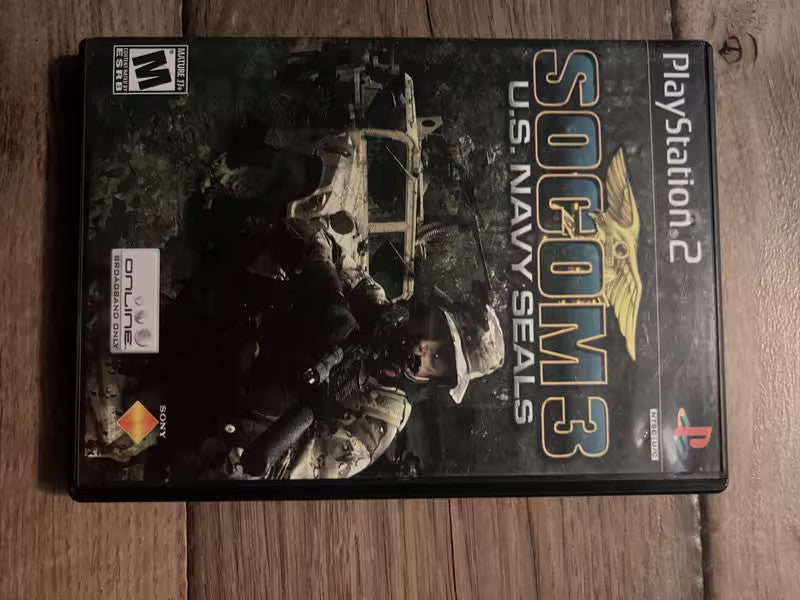 SOCOM 3 US Navy Seals (Sony Playstation 2, 2005) NOT COMPLETE
