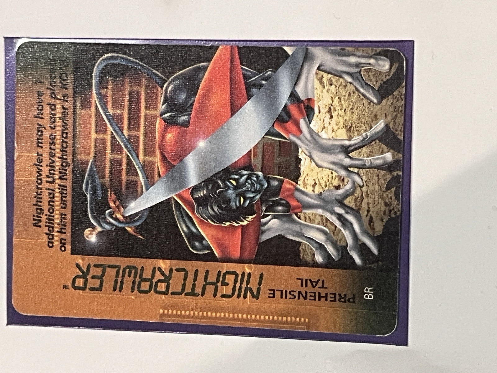 1996 Marvel Overpower CCG Nightcrawler Prehensile Tail