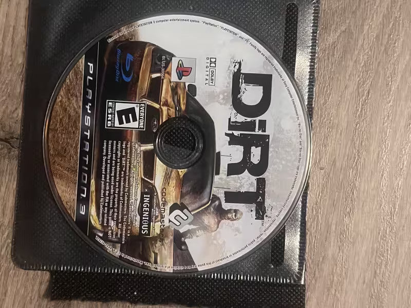 Dirt (Sony Playstation 3, 2011) DISC ONLY