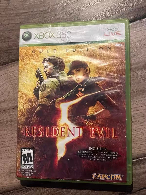 Resident Evil 5: Gold Edition (Microsoft Xbox 360, 2010) CIB