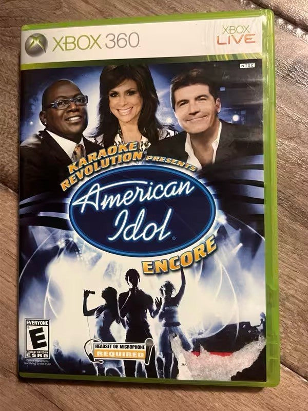 Karaoke Revolution Presents American Idol Encore (Xbox 360, 2008) CIB GAME ONLY