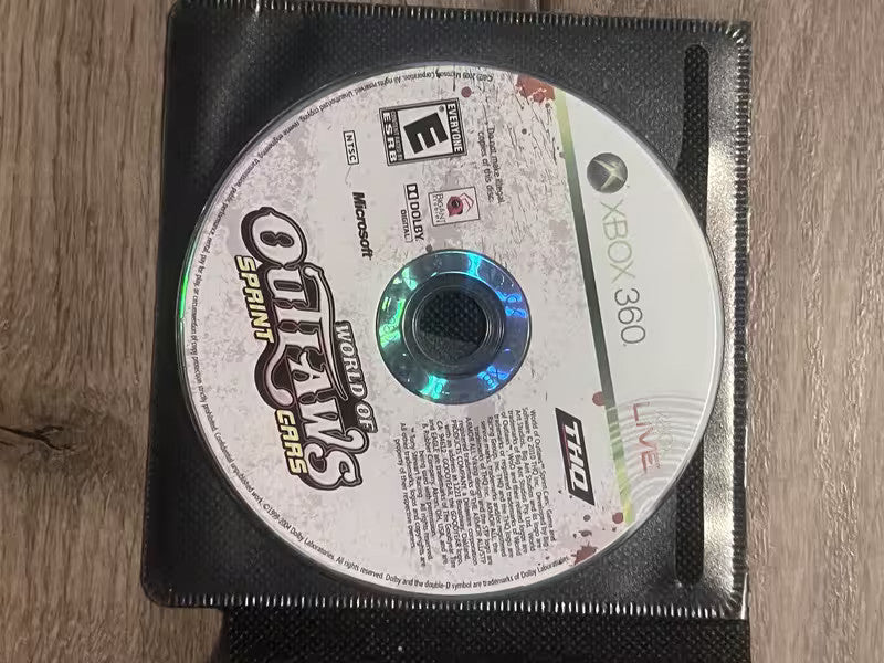World of Outlaws: Sprint Cars (Microsoft Xbox 360, 2010) DISC ONLY
