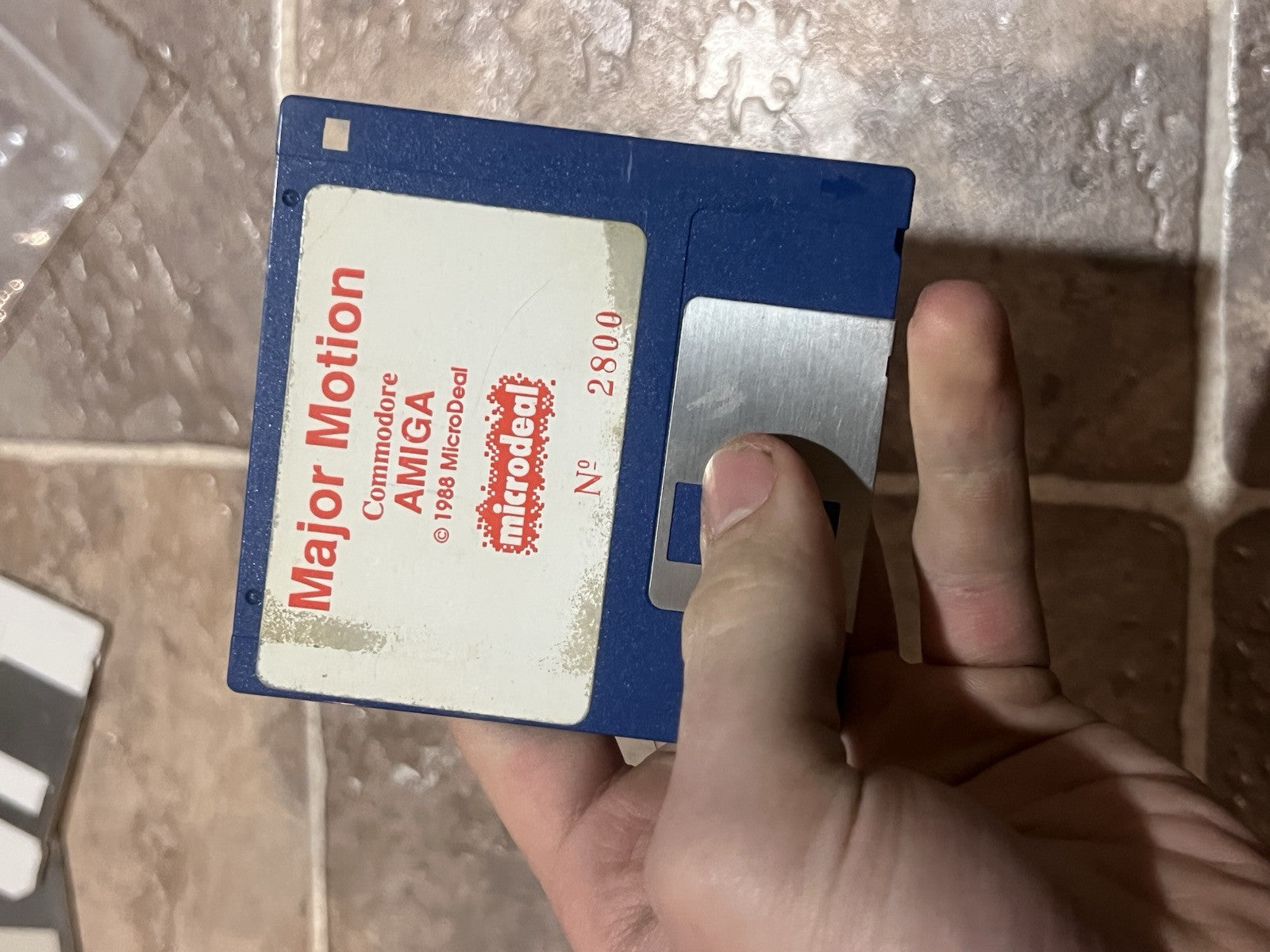 Major Motion Commodore Amiga 1988 microdeal 3.5" Floppy Disk