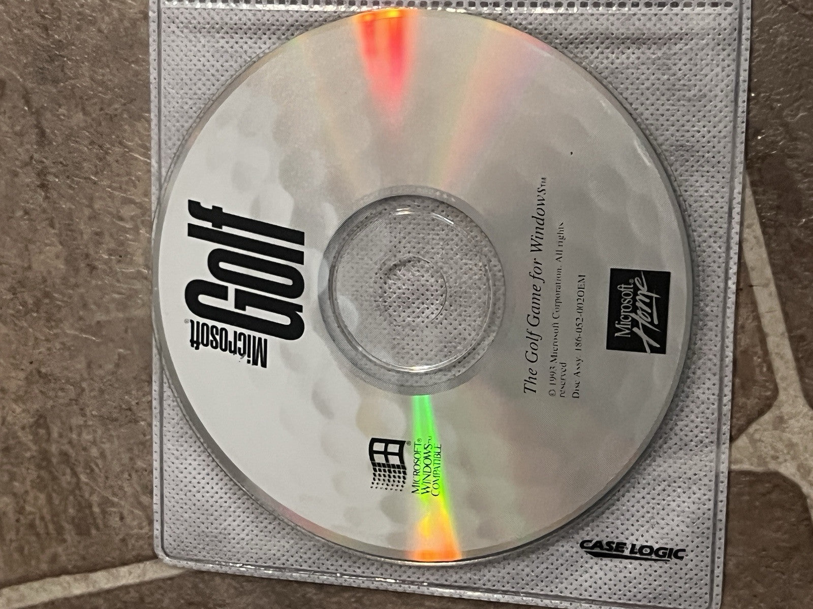 Microsoft Golf PC 1994 Multi-media Edition Cd-rom Windows 95/98/xp