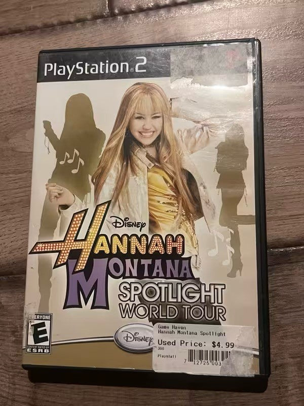 Hannah Montana Spotlight World Tour (Sony Playstation 2 PS2, 2008) CIB COMPLETE