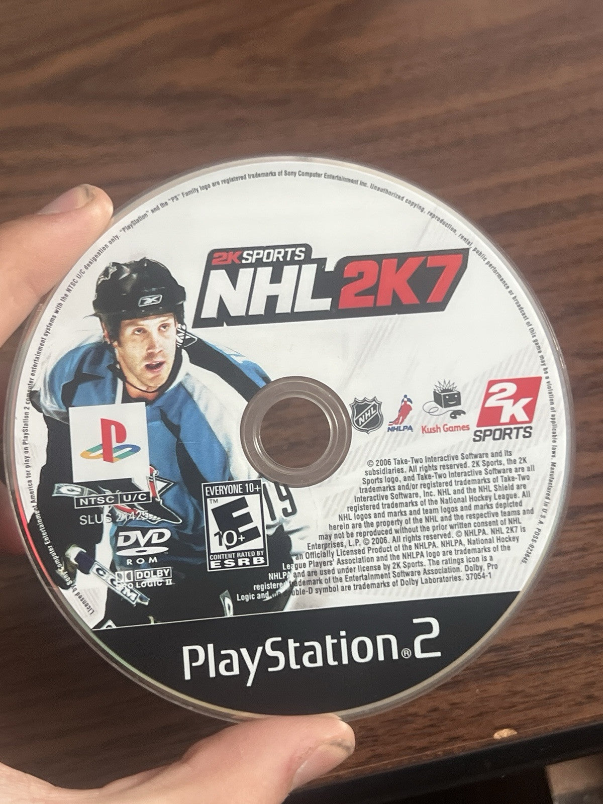 NHL 2K7 (Sony PlayStation 2 PS2, 2006) DISC ONLY
