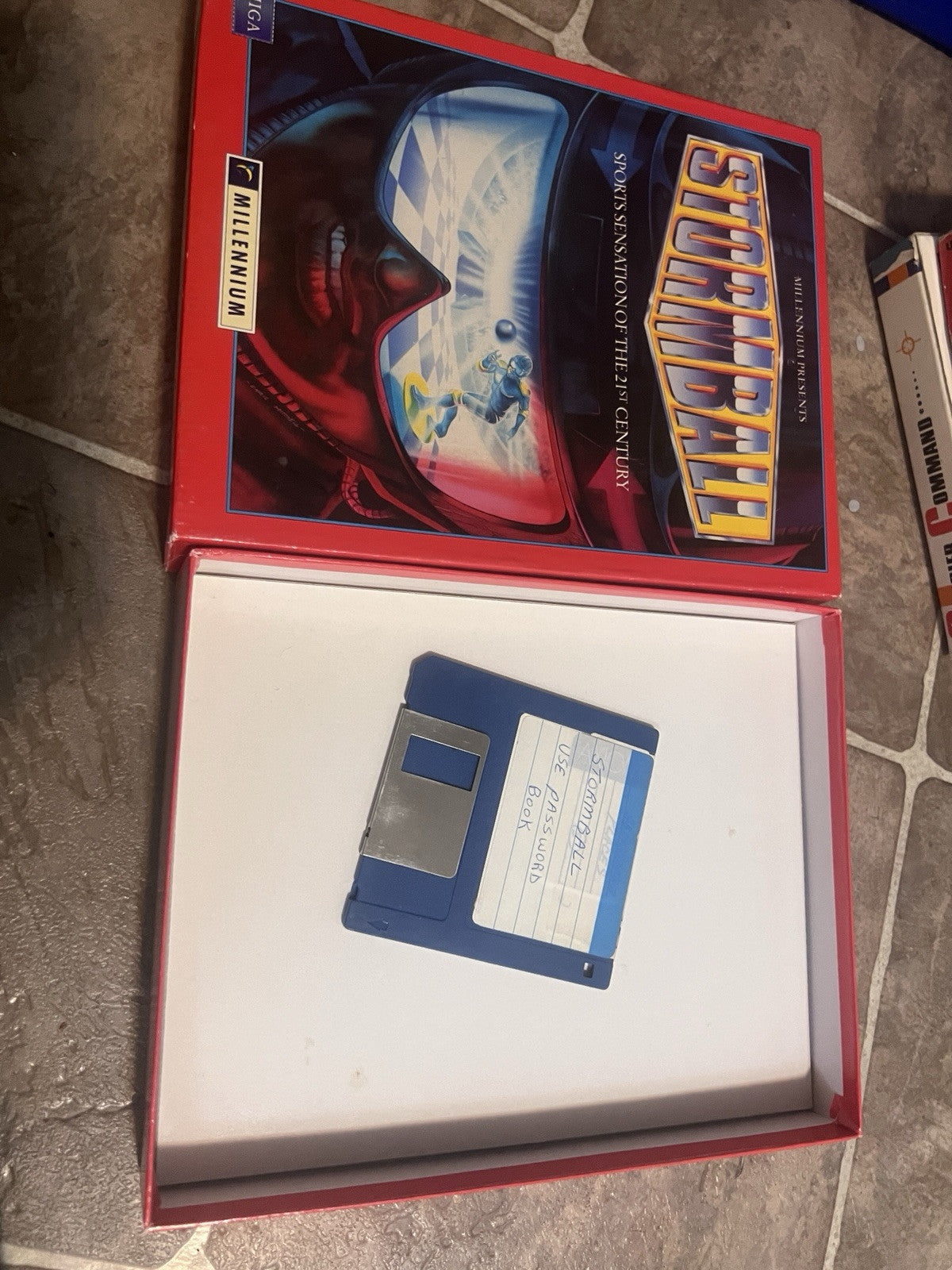 Commodore Amiga Game Stormball by Millennium in Box Rare Sports COPIED DISK