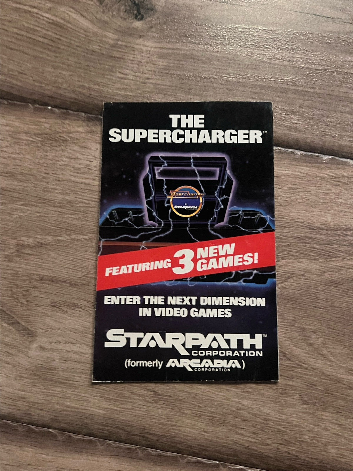 The Supercharger Insert Advertisement Manual Only Promotion Atari 2600