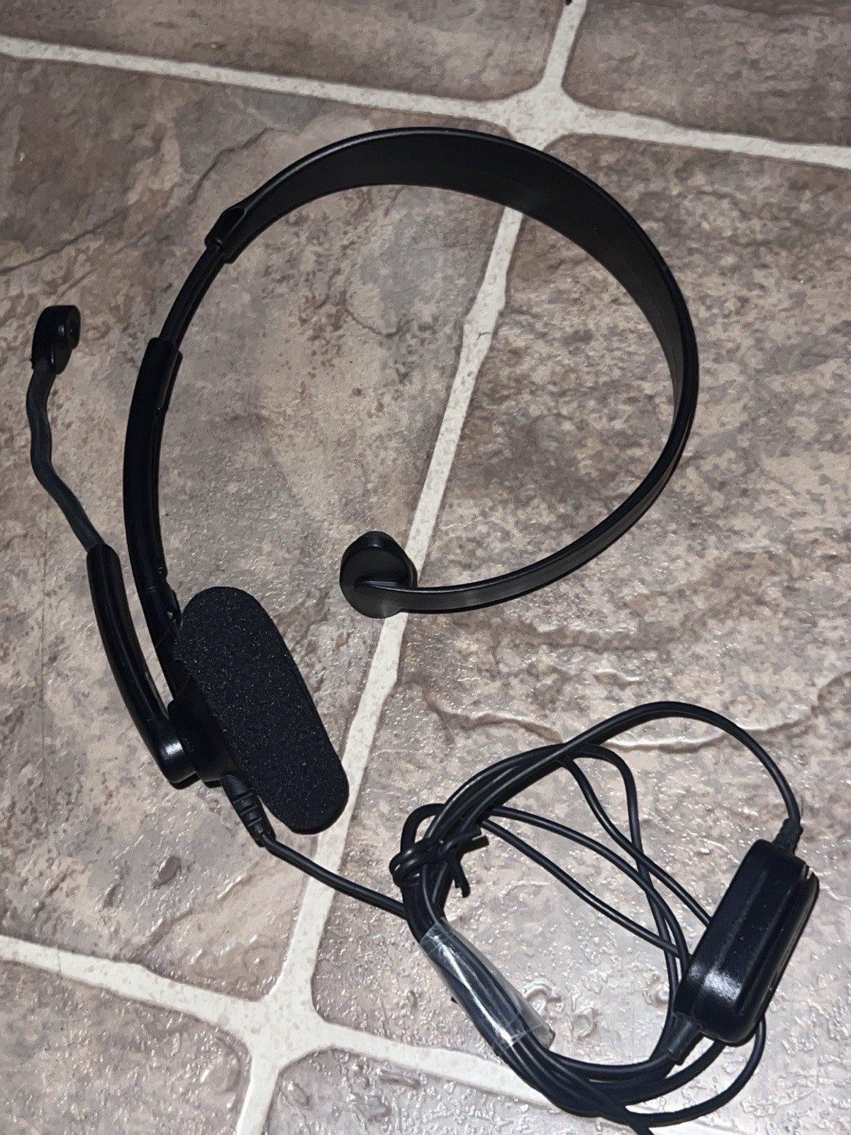 Genuine Microsoft Xbox 360 Wired Headset With Boom Mic