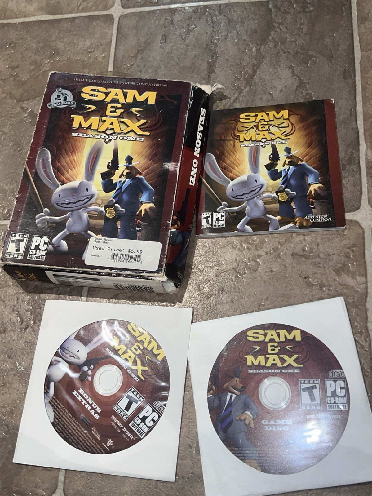 Sam & Max: Season 1 (PC CD-ROM, 2007) CIB COMPLETE