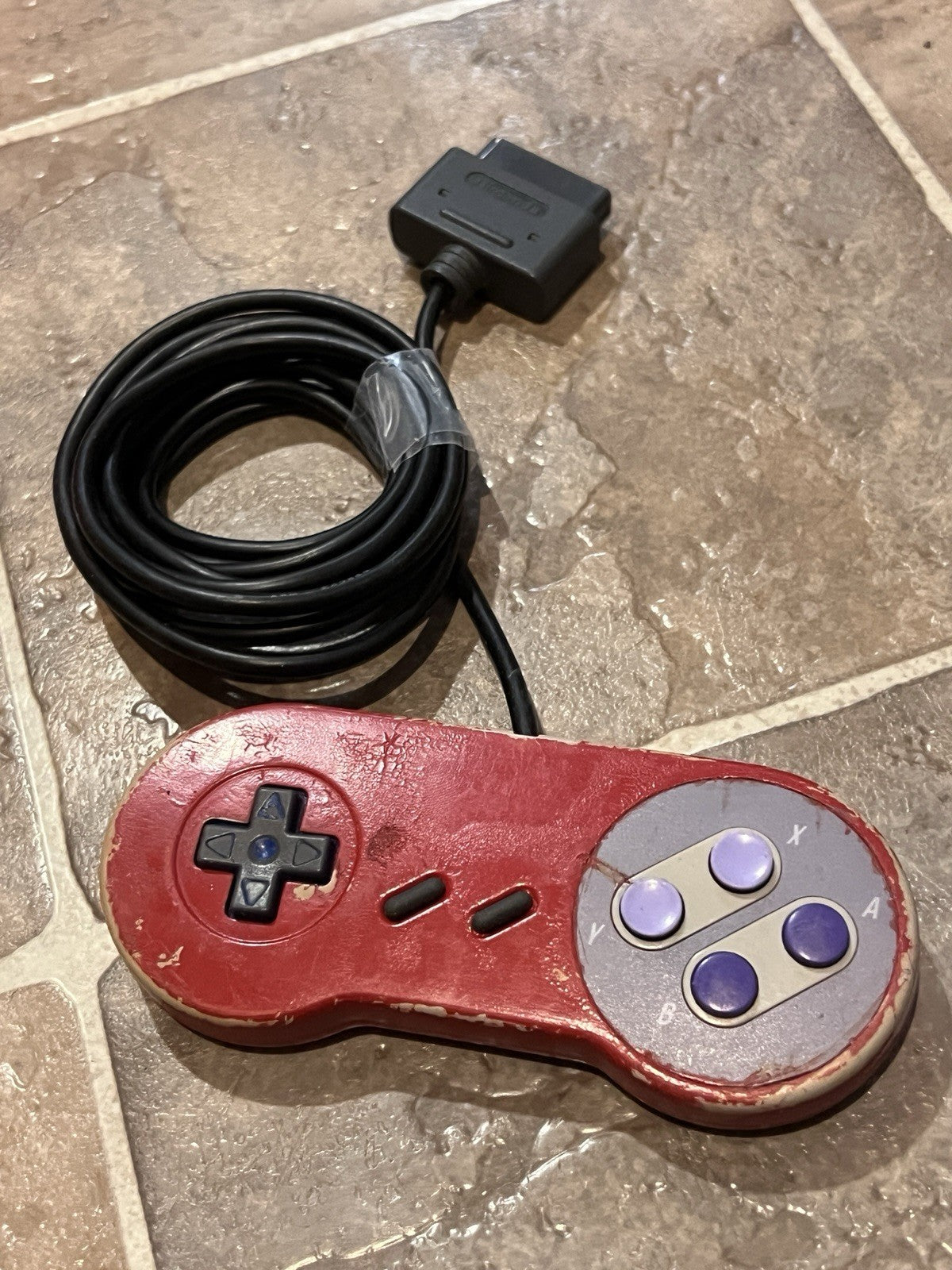 SNES Super Nintendo Controller Authentic OEM SNS-005 Tested PAINTED