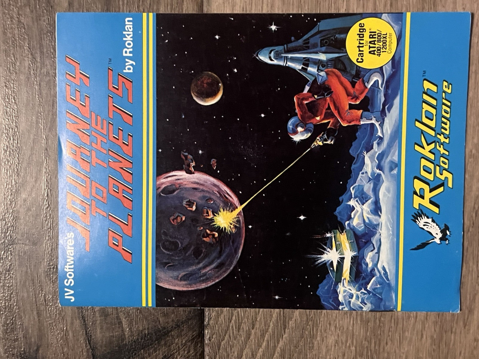 Journey to the Planets Atari 400/800/1200 MANUAL ONLY