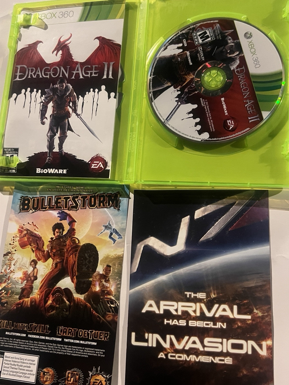 Dragon Age II (Microsoft Xbox 360, 2011) CIB COMPLETE