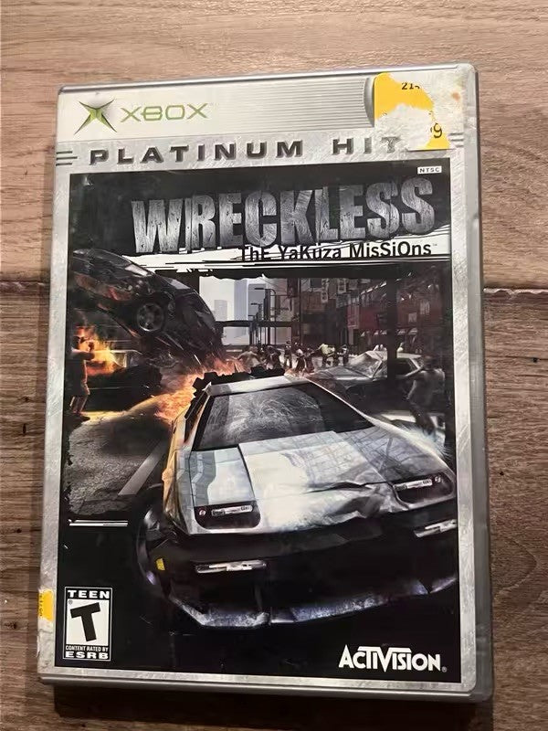 Wreckless Yakuza Missions: Platinum Hits (Microsoft Xbox, 2002) CIB