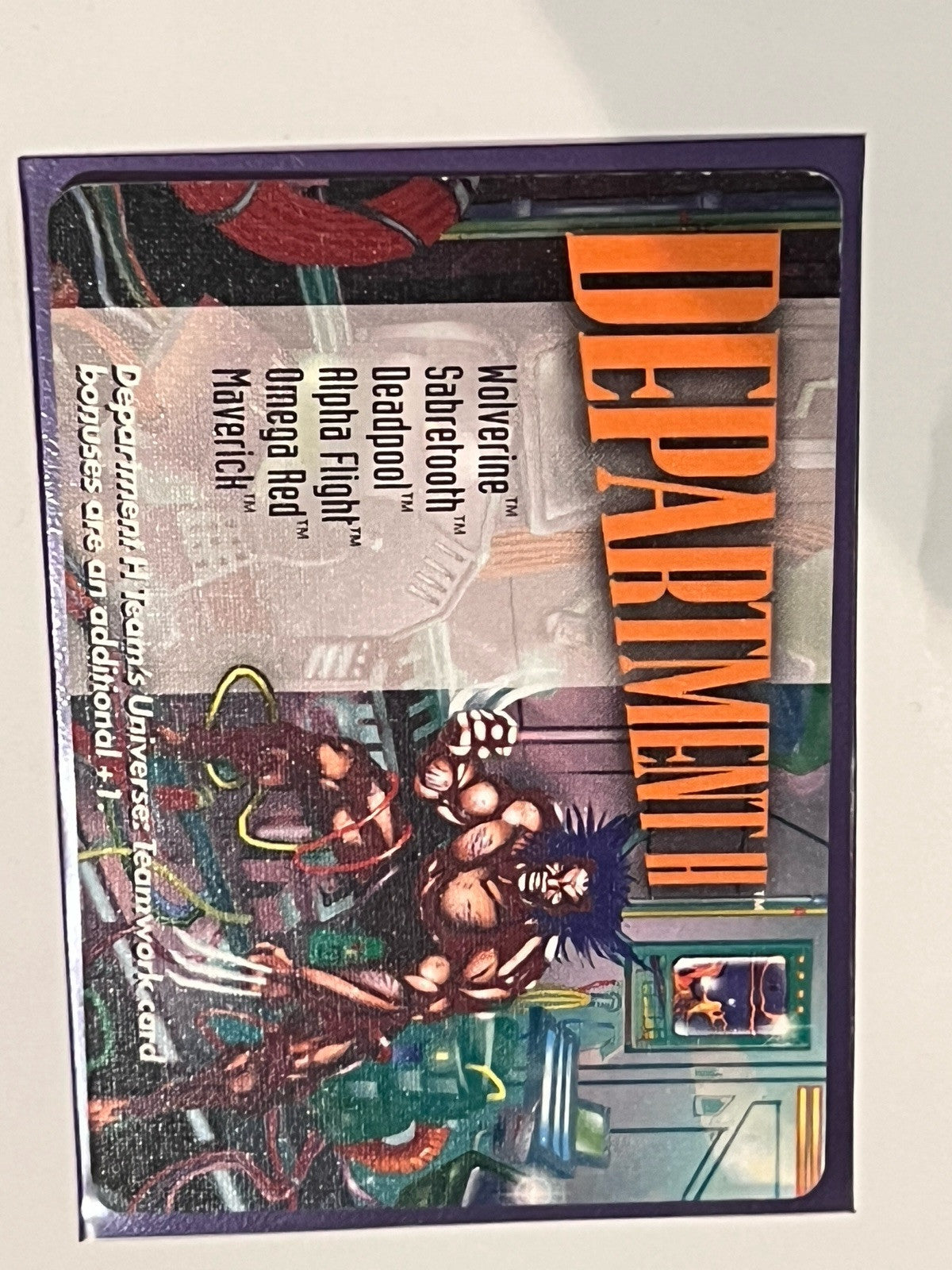 Marvel OVERPOWER Monumental Location Department H  Wolverine Sabretooth Deadpool