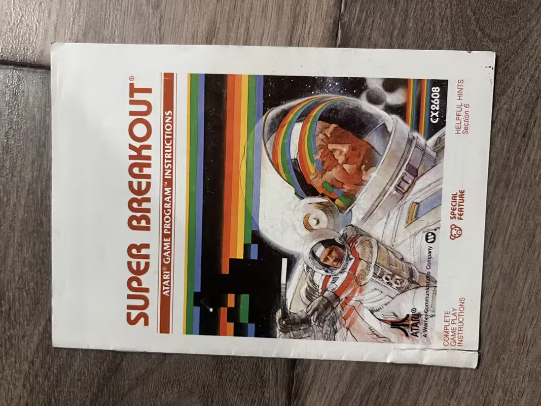 Super Breakout (Atari 2600, 1981) MANUAL ONLY
